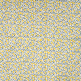 Cotton Dobby Lemon Trellis Printed Cotton 95gsm Dress Fabric Flat