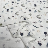 Cotton Jersey Natures Best Cream Animal Print Elastane Knit Fabric Fold