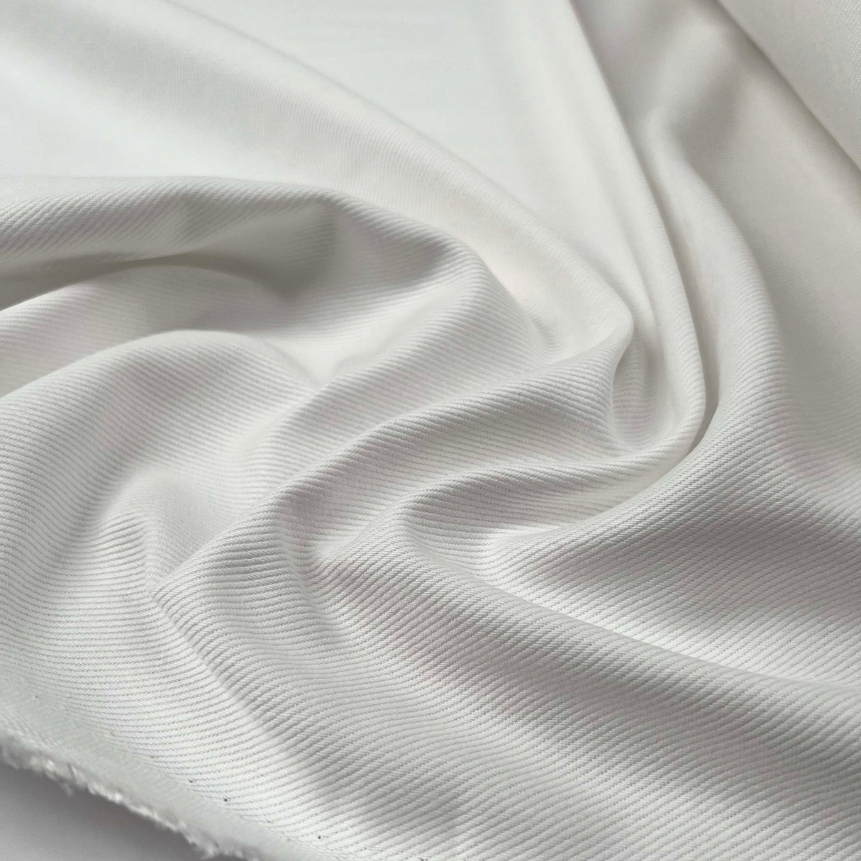 Premium Workwear Twill Trouser Fabric Cotton Rich Optic Ivory CU