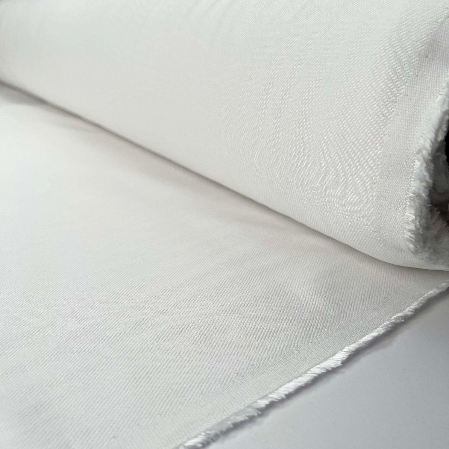Premium Workwear Twill Trouser Fabric Cotton Rich Optic Ivory Roll