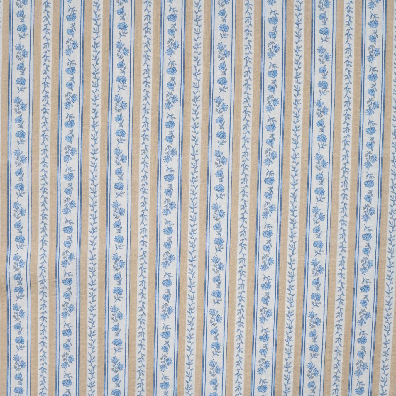 Cotton Voile Bluebell Lane Printed Cotton Voile 115gsm Dress Fabric Flat