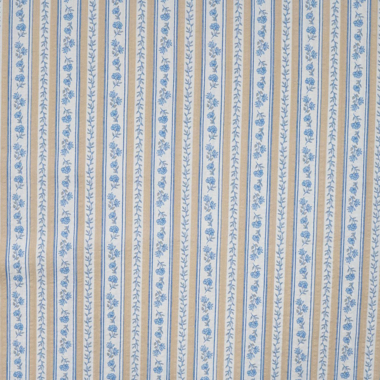 Cotton Voile Bluebell Lane Printed Cotton Voile 115gsm Dress Fabric Flat