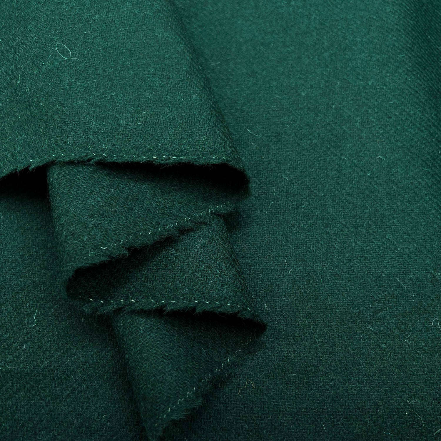 Green British 100% Wool Tweed Suiting Fabric Countryfile - Bottle Fold