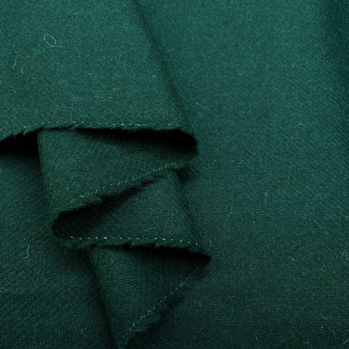 Green British 100% Wool Tweed Suiting Fabric Countryfile - Bottle Fold