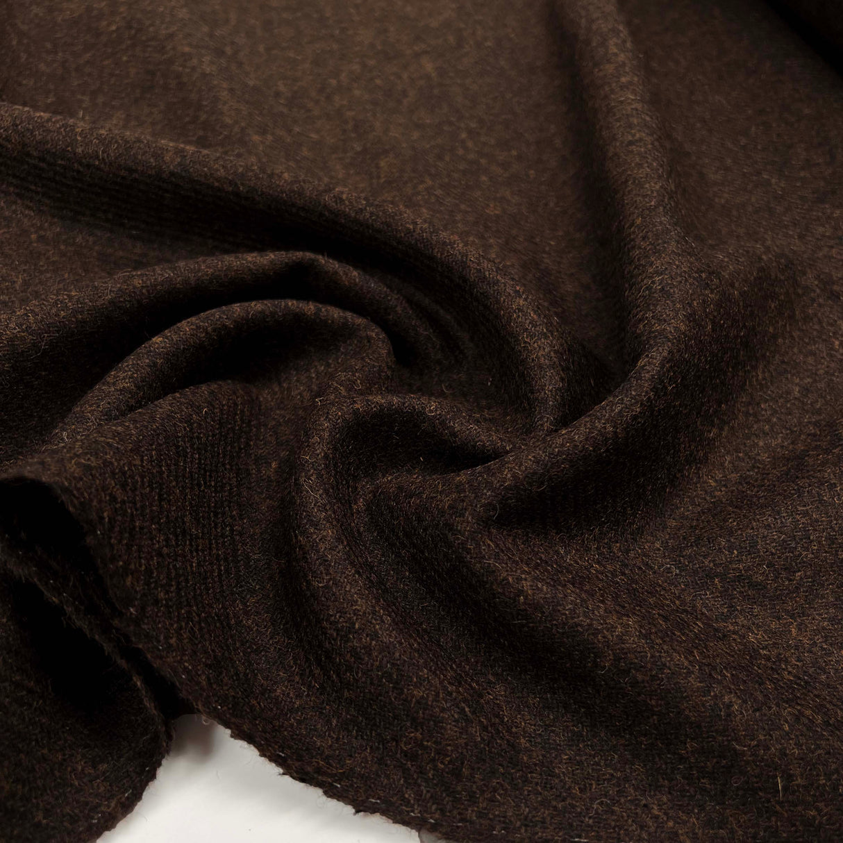 Brown Rust British 100% Wool Tweed Suiting Fabric Countryfile Ember Cu