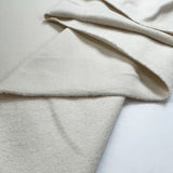 Cream Brushed Back Cotton Jersey Fabric Skims Fold
