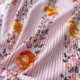 Printed Cotton Canvas Fabric Designers Guild - Pansey Stripe - Pink CU