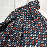Abstract Printed Cotton Dress Fabric Dashwood Poplin Navy Fans CU