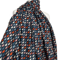 Dashwood Poplin - Navy Fans
