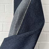 Denimfest 10oz Dustin Blue Cotton Polyester Midweight Woven Jean Trouser Fabric Close Up
