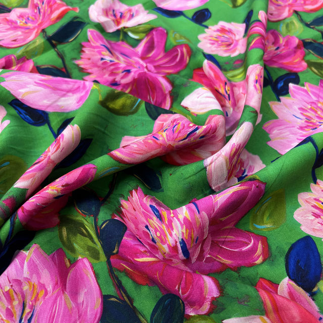 Viscose Dress Fabric Finest Challis - Garden Party CU
