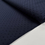 Dobby Dot Navy Blue Cotton Spot Woven Shirting Fabric Bolt