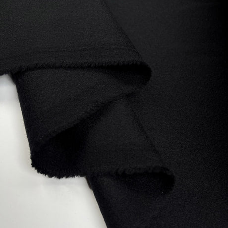 Don t You Dare Pure Cashmere Black Italian Coating Fabric Fold