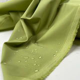 Driden Romano 8oz Waxed Cotton Apple Green British Millerain Fabric CU