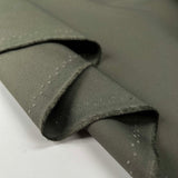 Dry Finish Waxed Cotton 8oz Khaki Water Resistant Plain Coating Fabric Fold
