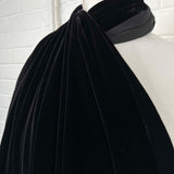 Premium 100% Silk Dress Fabric Dynasty Silk Velvet Black