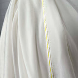 Premium 100% Silk Dress Fabric Dynasty Silk Velvet Ivory Hang