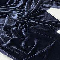Dynasty Silk Velvet - Navy