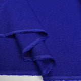 Easy Linen Sapphire Blue Viscose Mix Plain Woven Dress Fabric Fold