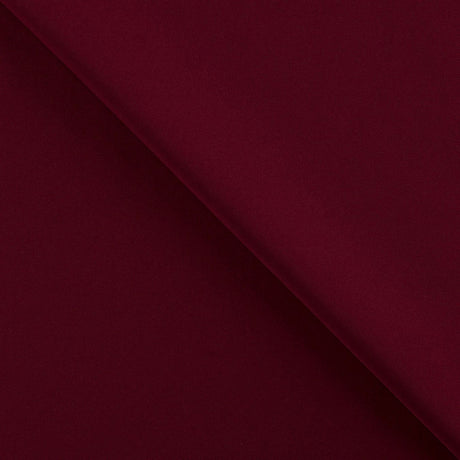 Elona Bordeaux Woven Stretch Twill Polyester 260gsm Dress Fabric Fold