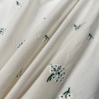 Remnant - Embroidered Cotton - Elsy Floral (0.77m)