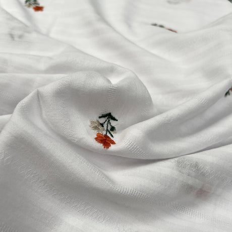 Stitched & Embroidered Fabric