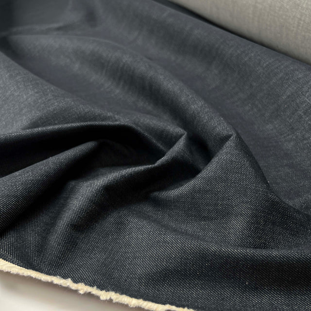 Everyday 11oz Denim Blue Cotton Medium Weight Woven Trouser Fabric CU