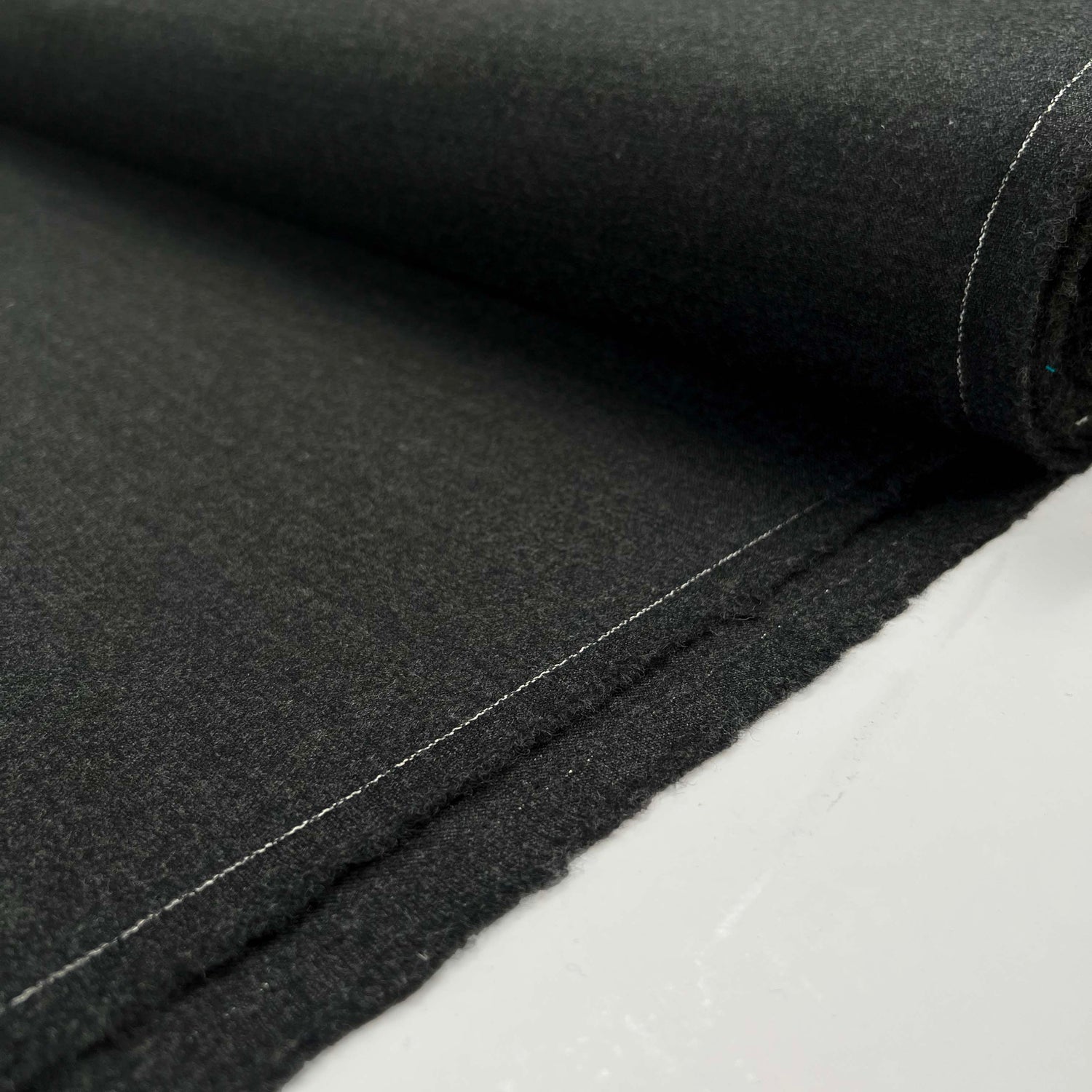 Charcoal Grey Wool Lycra Stretch Suiting Fabric Exceedingly Smart Bolt 
