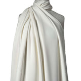 Polyester Elastane Stretch Suiting Crepe Fabric Femme Fatale Ivory Mannequin
