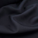 Lightweight Fine Wool Suiting Fabric Omerta - Dark Navy Close Up