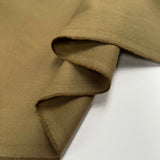 Brown Italian Cotton Moleskin Trouser Fabric Forenze Moleskin Brass Fold