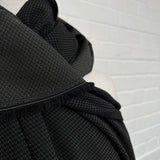 Fleck Yeah Polyester Black Charcoal Sheer Tiny Woven White Pattern Shirting Fabric CU