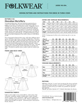 Folkwear Hawaiian MuuMuu Dress Pattern backcover