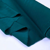 French Crepe Teal Smooth Green Polyester Crepe Fabric Fold