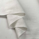French_Linen_White_Plain_Woven_Dress_Fabric_Fold