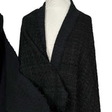 French Style Black Polyester Cotton Acrylic Other Tweed Boucle Coating Fabric Mannequ