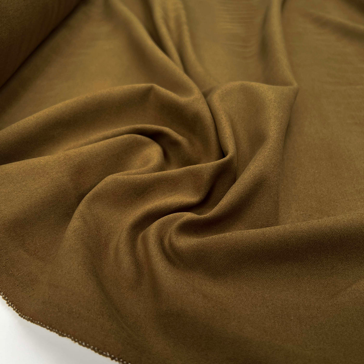 Brown Italian Cotton Moleskin Trouser Fabric Firenze Moleskin Coffee CU
