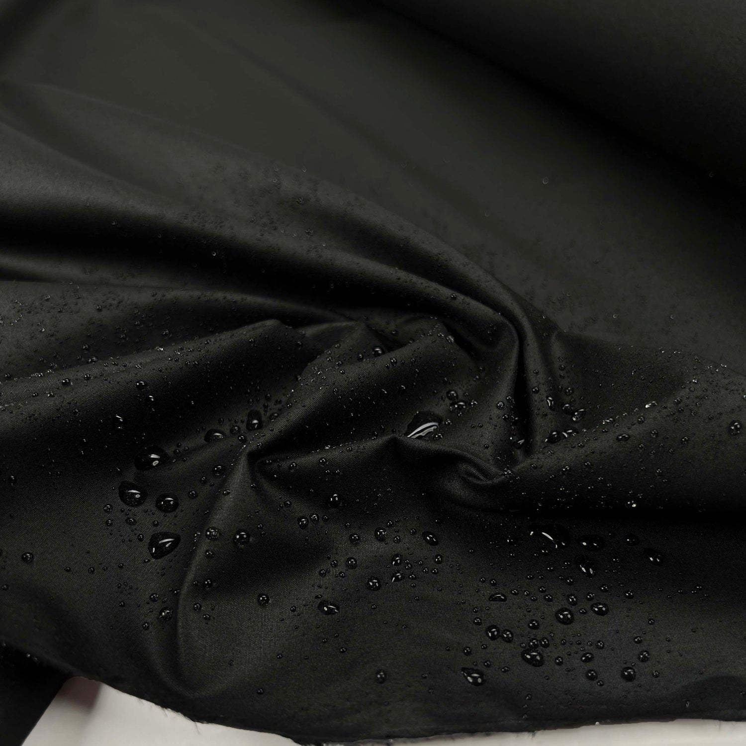 British Millerain Gamekeeper 8oz Wax Cotton Black Fabric Splash