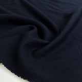 Ginsberg Wool Navy Plain Woven British Suiting Fabric CU