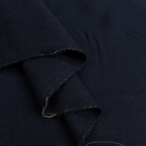 Ginsberg Wool Navy Plain Woven British Suiting Fabric Fold
