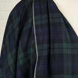 Black Watch Cotton Twill Blue Green Check Fabric Good Old Days Hang