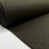 Green Milled Wool Cashmere Blend Suiting Fabric Great & Small Olive Bolt