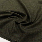 Green Milled Wool Cashmere Blend Suiting Fabric Great & Small Olive CU