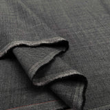 British Dark Grey Worsted Wool Suiting Fabric Hardcastle Fold