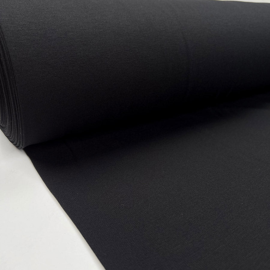 Hidden Treasure Jeresy Black Viscose Polyamide Elastane Knit Jersey Fabric Bolt