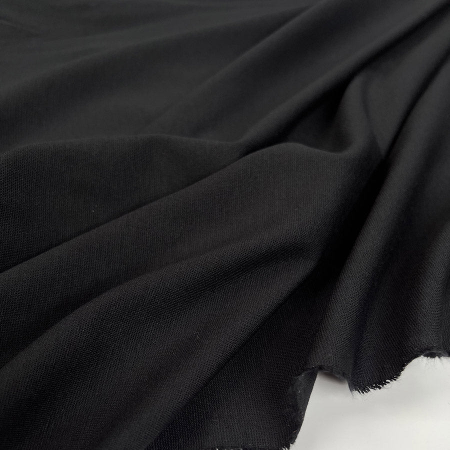 Hidden Treasure Jeresy Black Viscose Polyamide Elastane Knit Jersey Fabric CU
