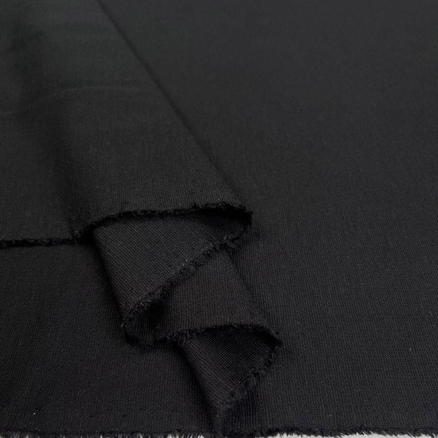 Hidden Treasure Jeresy Black Viscose Polyamide Elastane Knit Jersey Fabric Fold