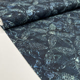 Hoffman Bali Cotton Lawn Floral Silhouette Indonesian Floral Blue Dress Fabric Bolt