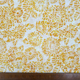 Hoffman Bali Cotton Lawn Lemon Wildflower Indonesian Yellow Cream Floral Dress Fabric Ruler