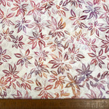 Hoffman Bali Cotton Lawn Lychee Bloom Indonesian Pink Cream Floral Dress Fabric Ruler